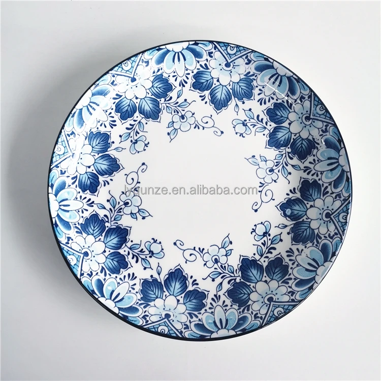 Tulip Ceramic Dinnerware Sets Porcelain Plates and Dishes Green Salad Bowl Casserole Baking Plates for Home