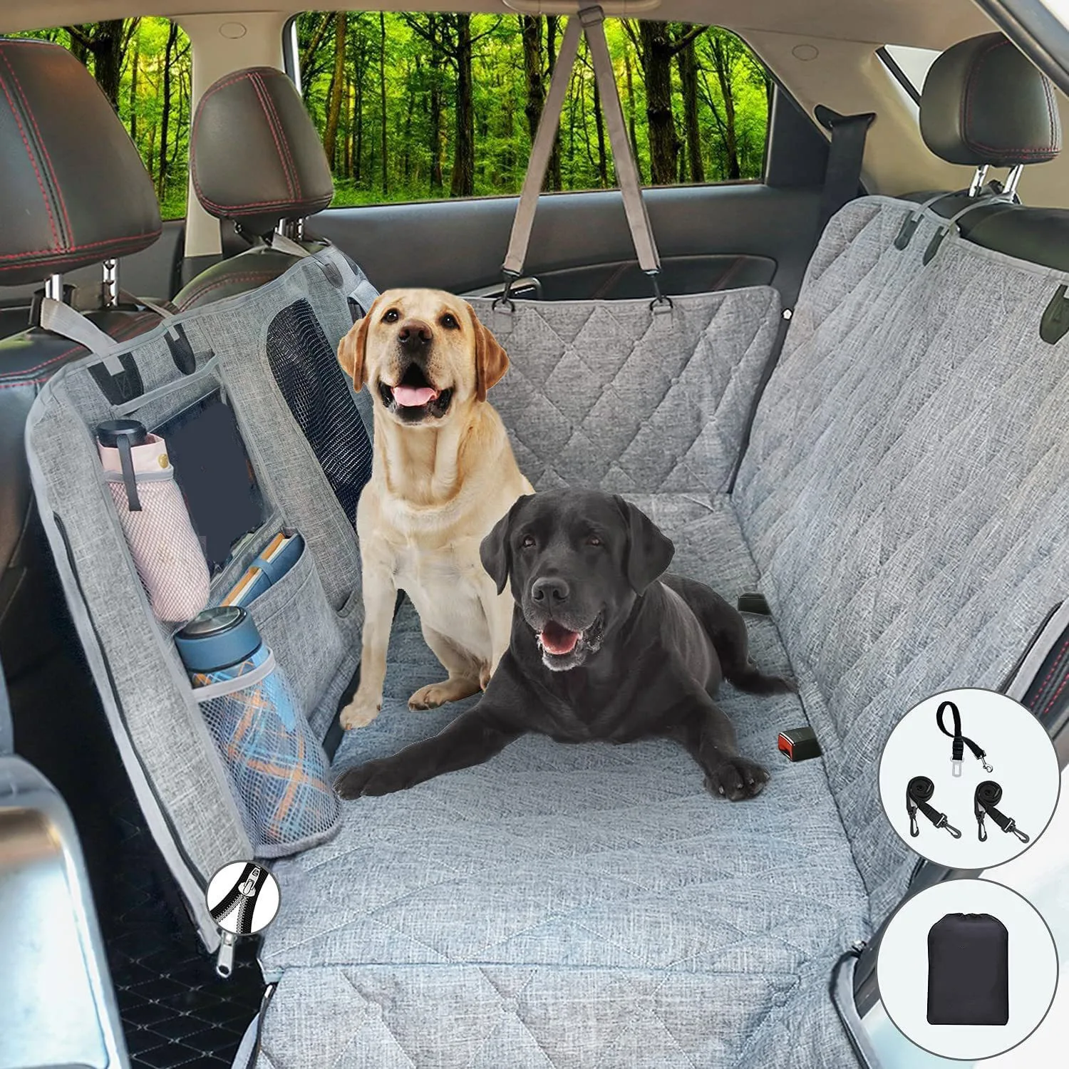 product waterproof dog car seat cover washable custom brand label dog car seat cover for back seat pets car cover-49