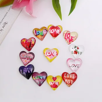 Hot Sale Customized Heart Dome Blank Fridge Magnet Medium Crystal Glass with Plastic for Anniversaries Tourist Souvenirs