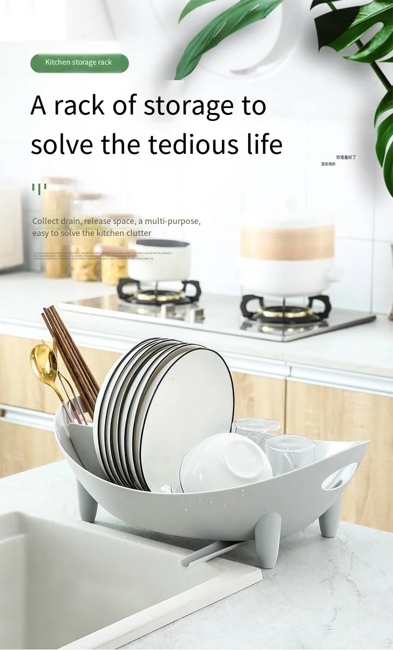 Household kitchen can drain bowl rack kitchen multi-purpose bowl chopsticks tableware storage rack simple bowl rack details