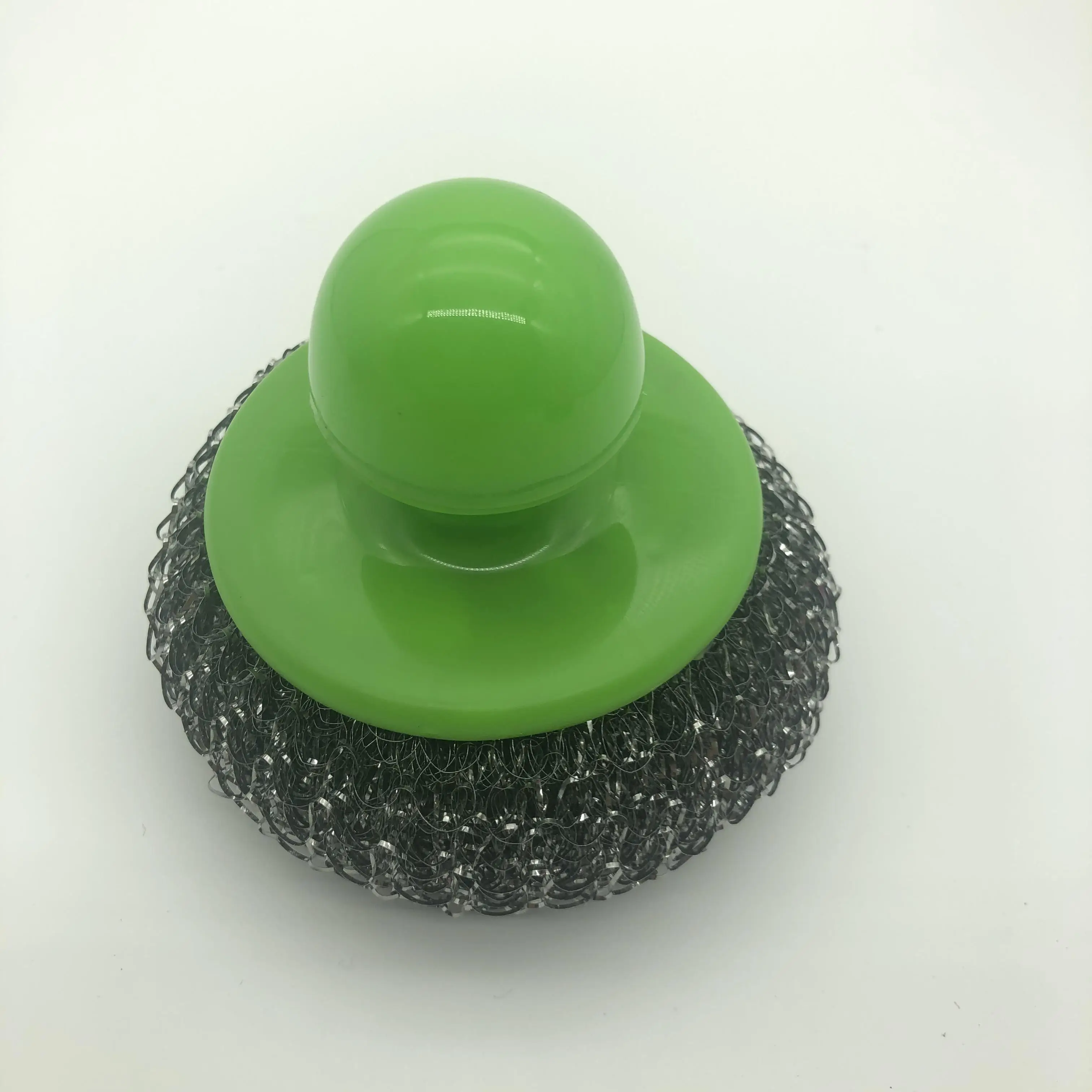 Factory Customized Kitchen Dish Cleaning Scourer Ball Plastic Polyester Opp Bag Round Kitchen Scrubber in Vase Degreaser Kitchen