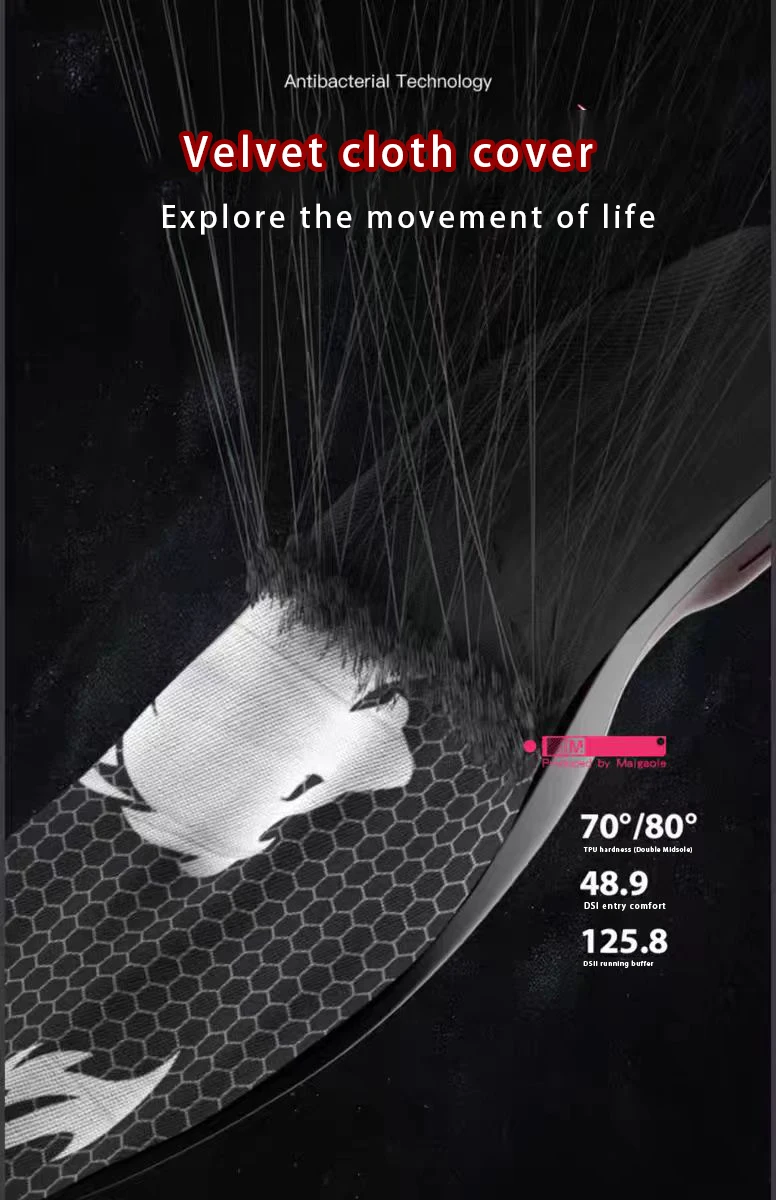 Professional Basketball Badminton Sports Insoles for Men Women Strong Arch Support Anti-Rollover Feature Shoe TPR EVA PU