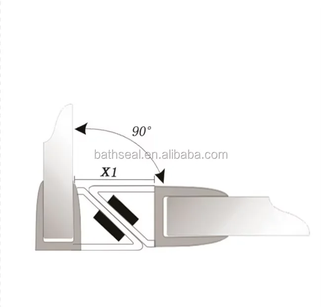 product shower door magnetic seals waterproof pvc seal strip-8