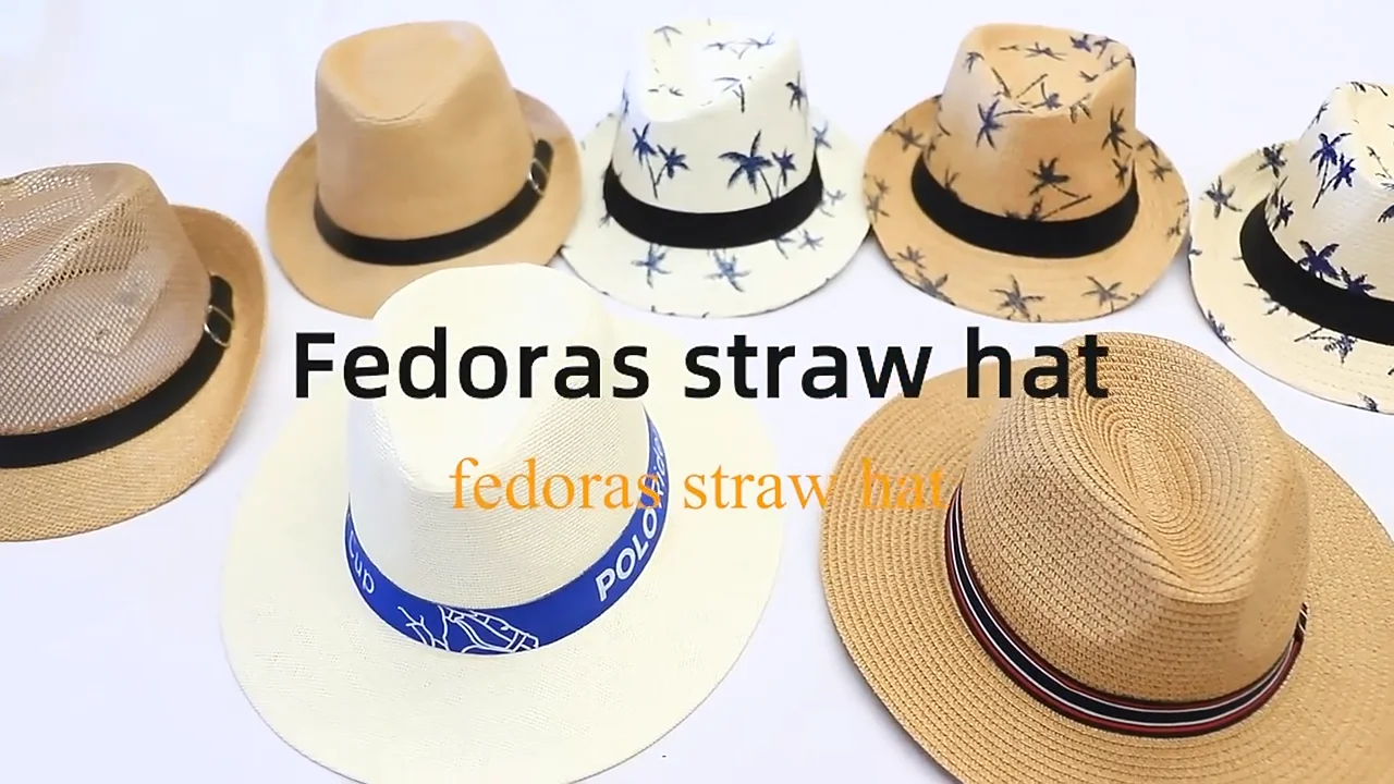 Wholesale Summer Fashion Colorful String Paper Straw Sun Hats Beach