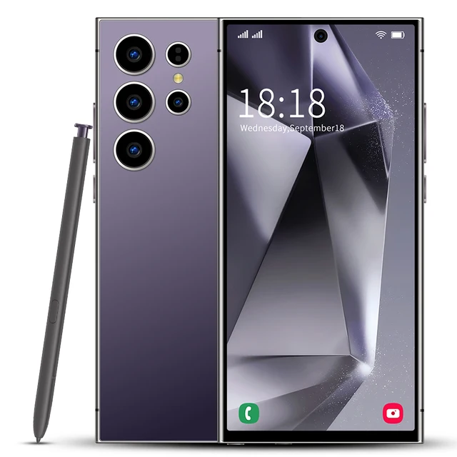 Android 14.0 S24 ultra smart camera music mobile phone 7.3inch screen game playing era 5g factory direct sales in stock