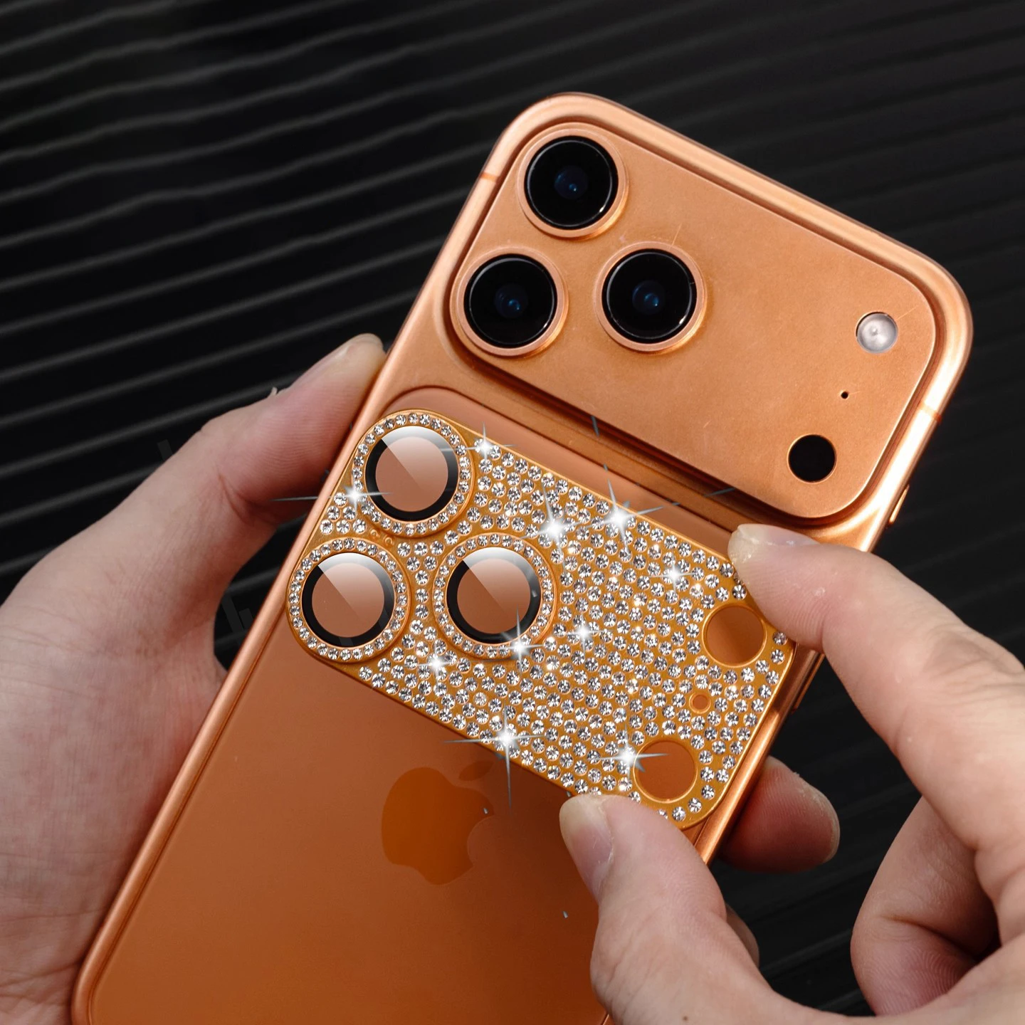 Diamond Glitter Lens Protector for iPhone 17 Pro Max