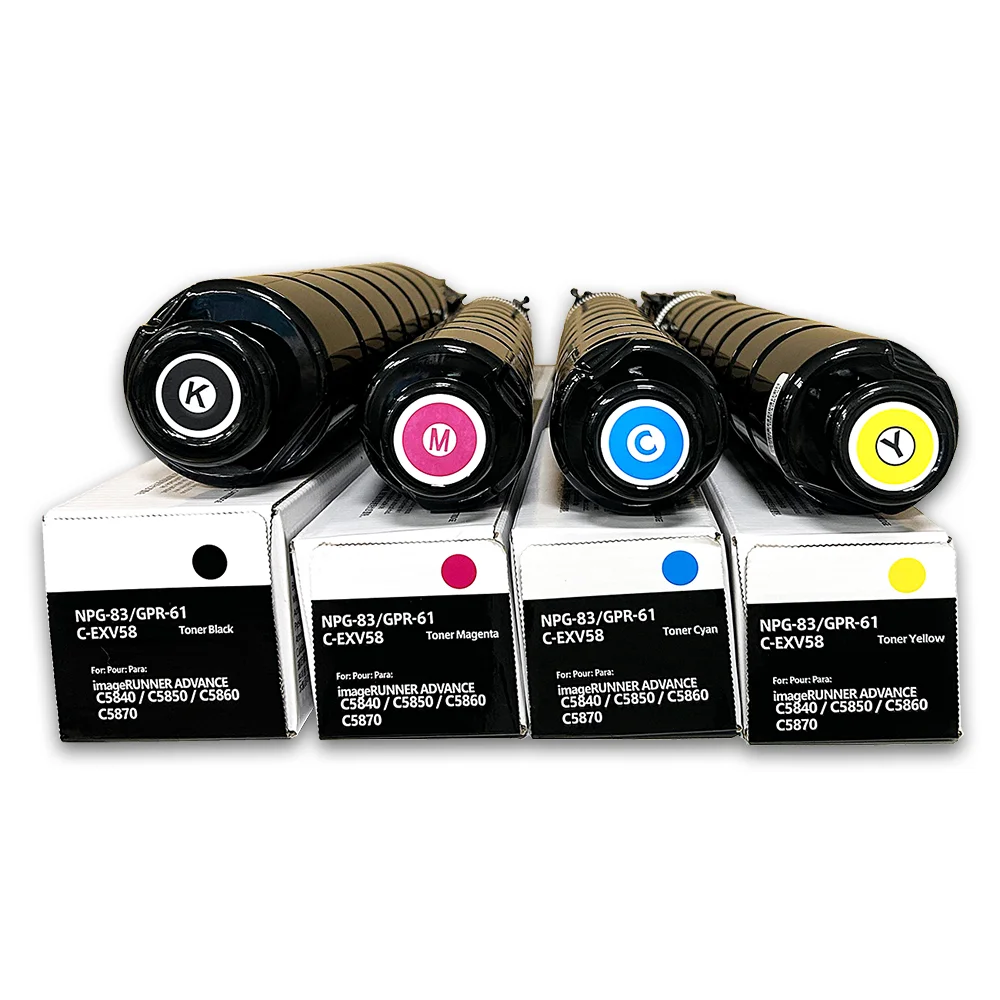 NPG-83各色1本、NPG-88各色1本、NPG-71各色1本、合計12本 Toner Colorido Japonês para Canon NPG83 GPR61 C-EXV58 Cartucho de