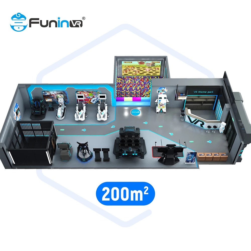 Funin VR 3D Virtual Reality Headset Inflatable Carnival Games Used Amusement Park Rides Vr Pod