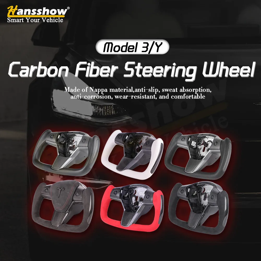 Model 3 Sr+ Model Y Yoke Heated Steering Wheel Retrofit For 2020 2021