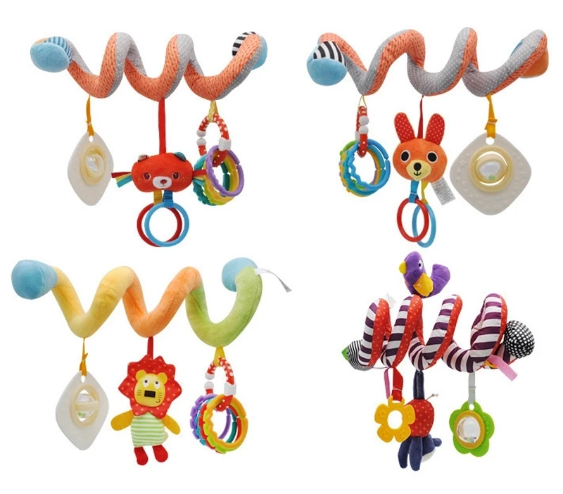 Baby Rattle Mobiles Educational Toys Baby Bed Hanging Toy Bed Bell Kids Stroller Hanging Dolls