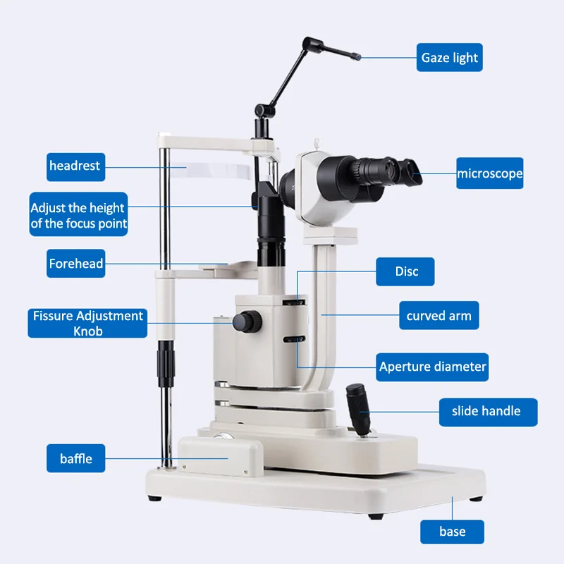 Popular Ophthalmic Slit Lamp Microscope Optical Shop Inspection Instrument for Optometry Equipment