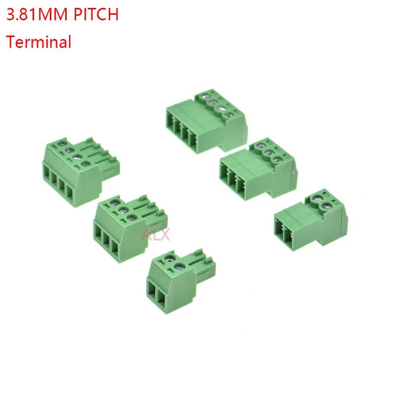 Solderless docking type 15EDGRK 2/3/4/5/6/7/8 pin screw terminal block connector 3.81MM pitch PLUG +