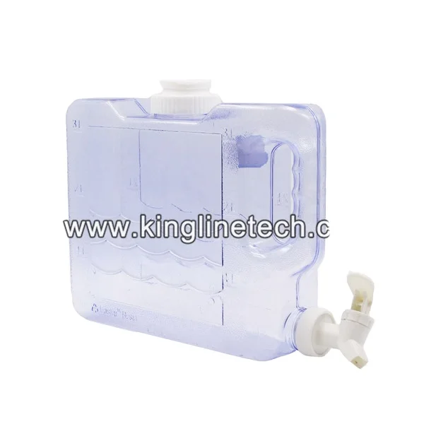 Custom Rectangle 3-Litre Leakproof BPA-Free Plastic Kettle Jug High Quality Reusable Freezer Water Tank with Handle and Spigot