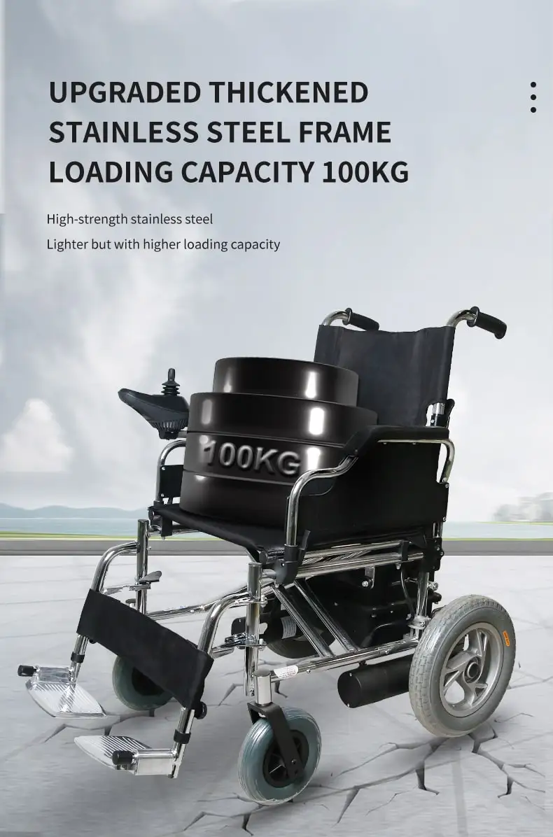 Folding Active Lightweight Adjustable Motorized Transport Chair