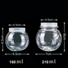 Clear pudding cup with lid and Spoon