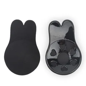 Sexy Rabbit Ear Chest Patch Anti-Hanging Upper Silicone Bra Strapless Underwear with Invisible Breast Patches