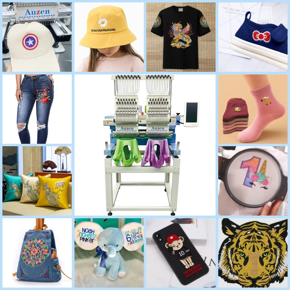 2 Head Embroidery Machines Sewing Machine With Embroidery Features Pocket Designs for Beginner Embroidery Machine