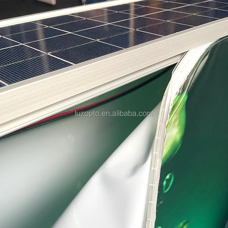 Custom Advertising LED Light Box Double Solar Signboard Coffee Outdoor