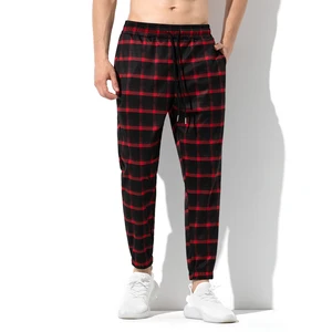 Wholesale Urban Men's Outdoor Casual Pants & Trousers Clothing Customization Stylish Plaid Long Pants for Men