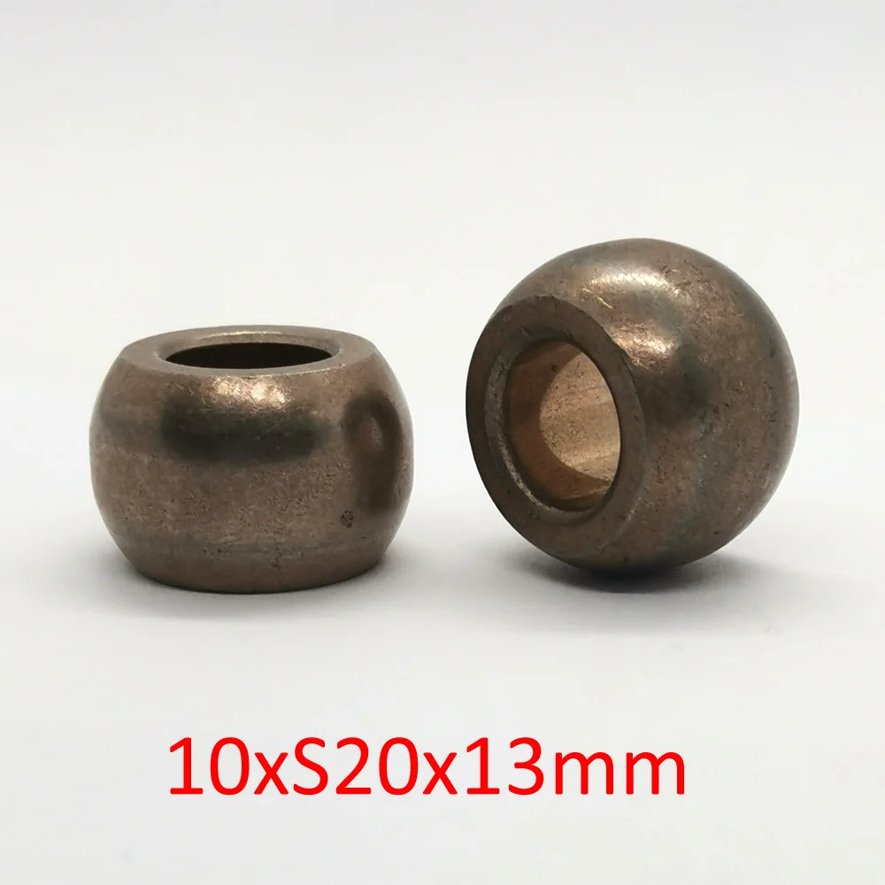 10xs20x13mm Outer Spherical Copper Iron Slide Bearing Bushing