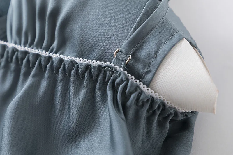 Women 5PCS Chemise Bride Wedding Robe Nightgown Sleepwear Kimono Bathrobe Lingerie Sexy Full Slip Lace White Silk Pajamas Set