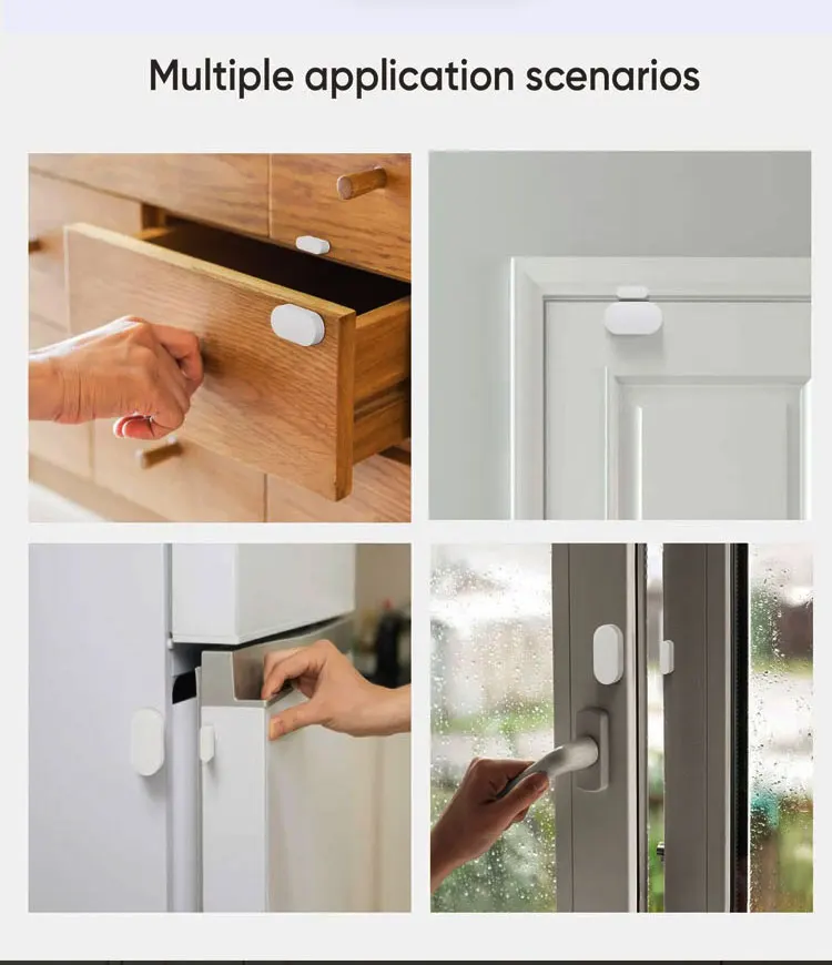 Zwave Door Window Sensor Smart Automatic Home Security Alarm System Door Or Window Detector