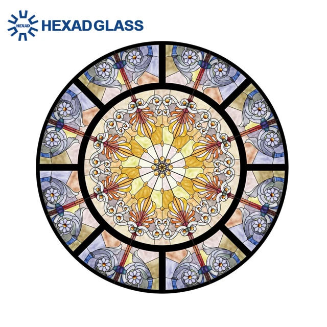 Stained Church Colored Stained Glass for Doors and Windows