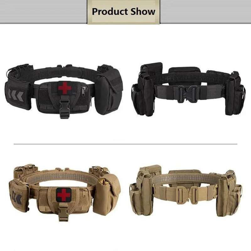 Hiking Training Quick-release Buckle Hunting Tactics Duty Security High Density Material Traffic Tactical Wear-resistant Belt