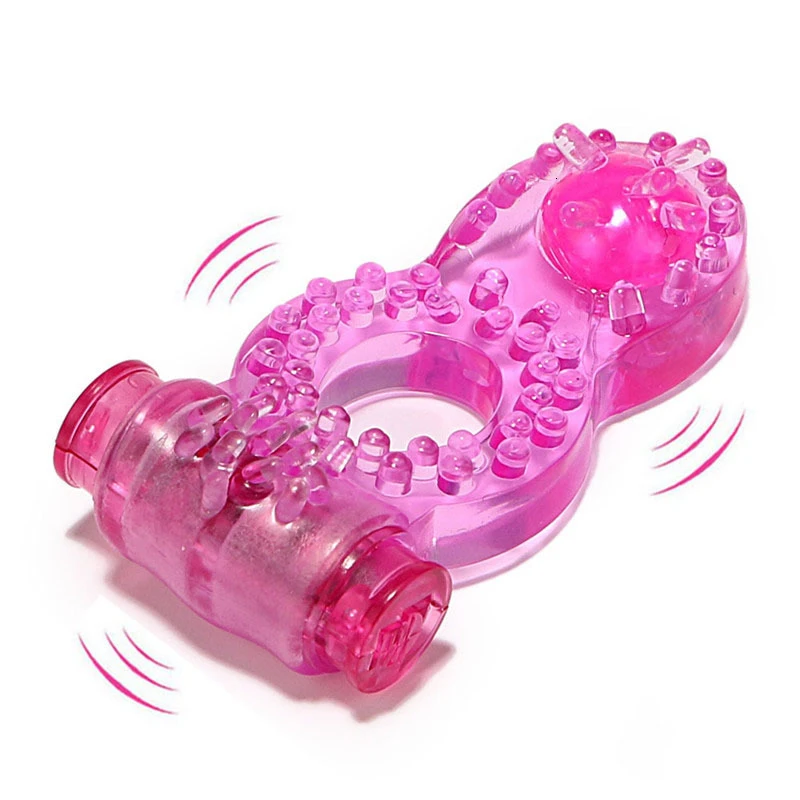 cock penis ring vibrator silicone rubber