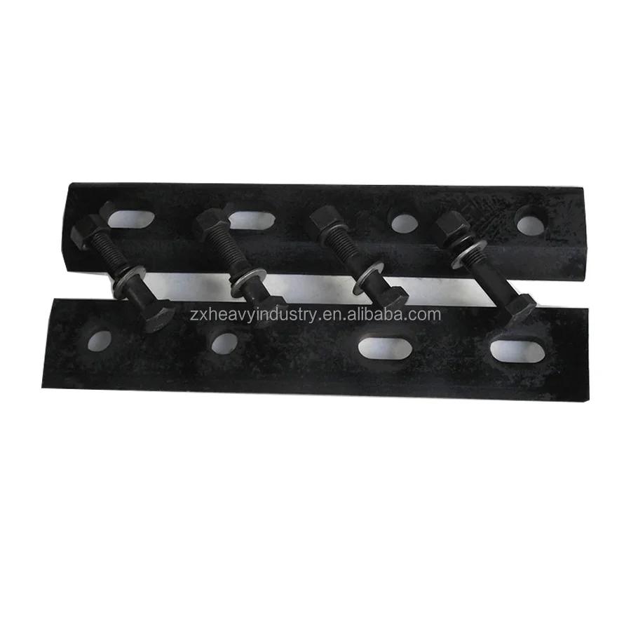 Railroad Steel Rail Fish Plate Use M20 Fish Bolt Price