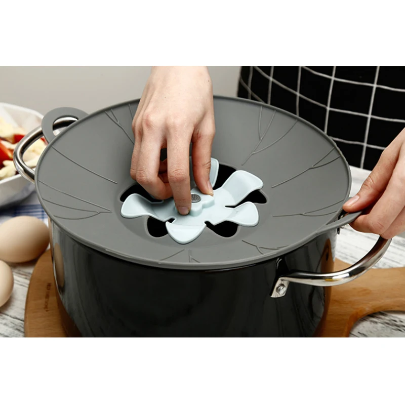 Eco-Friendly Silicone Spill Stopper Pot Lids
