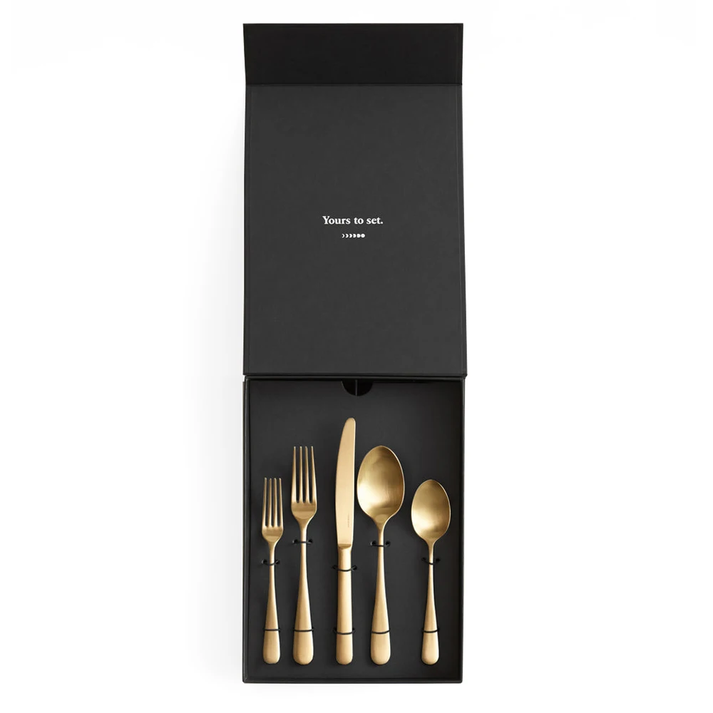 Custom Paper Cardboard Empty Spoon Cutlery Set Packaging Box for Cutlery Set