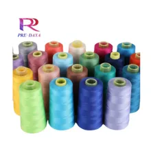Factory 40/2 5000yds Dyed Spun 100% Polyester Sewing Thread for Machine Sewing Supplies