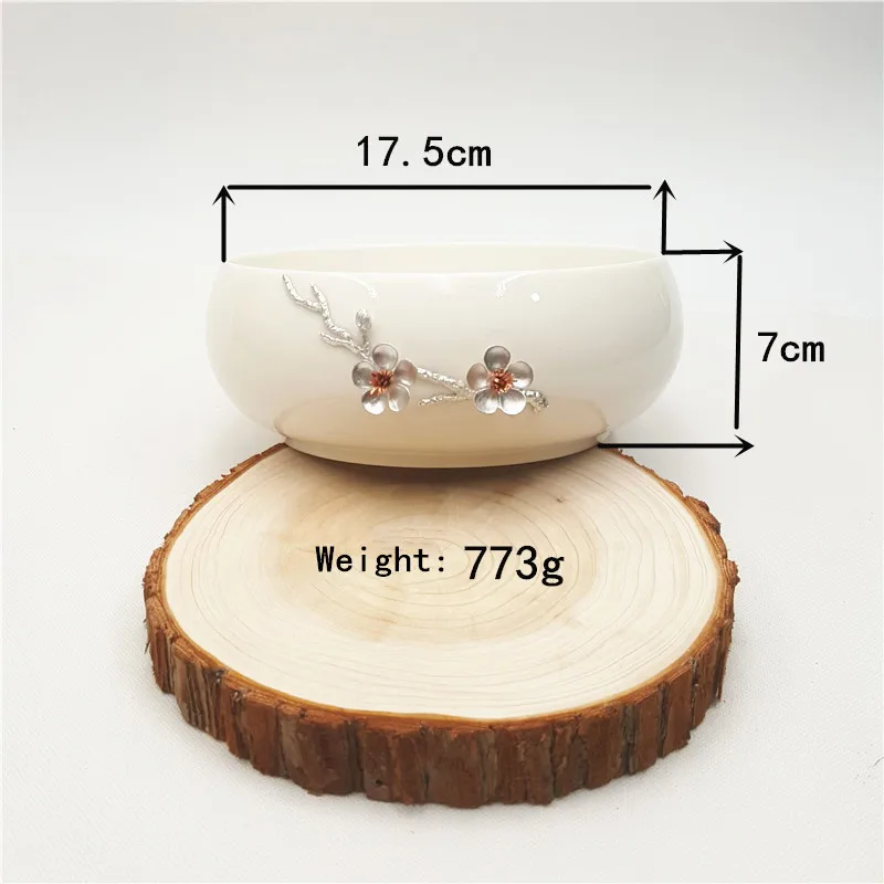 Прямая поставка с завода изысканный керамический чайный набор для мытья большая миска белый фарфоровый очистки чайной чашки