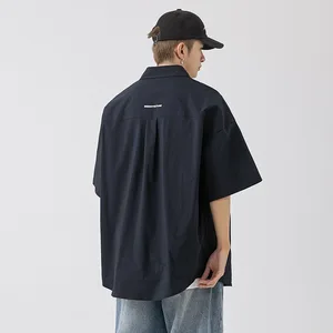 OEM & ODM CUSTOMIZED R&D Wholesale Sample ProductionKorean Retro Trendy Loose Fit Short-Sleeved Workwear Jacket for Men Spring Summer