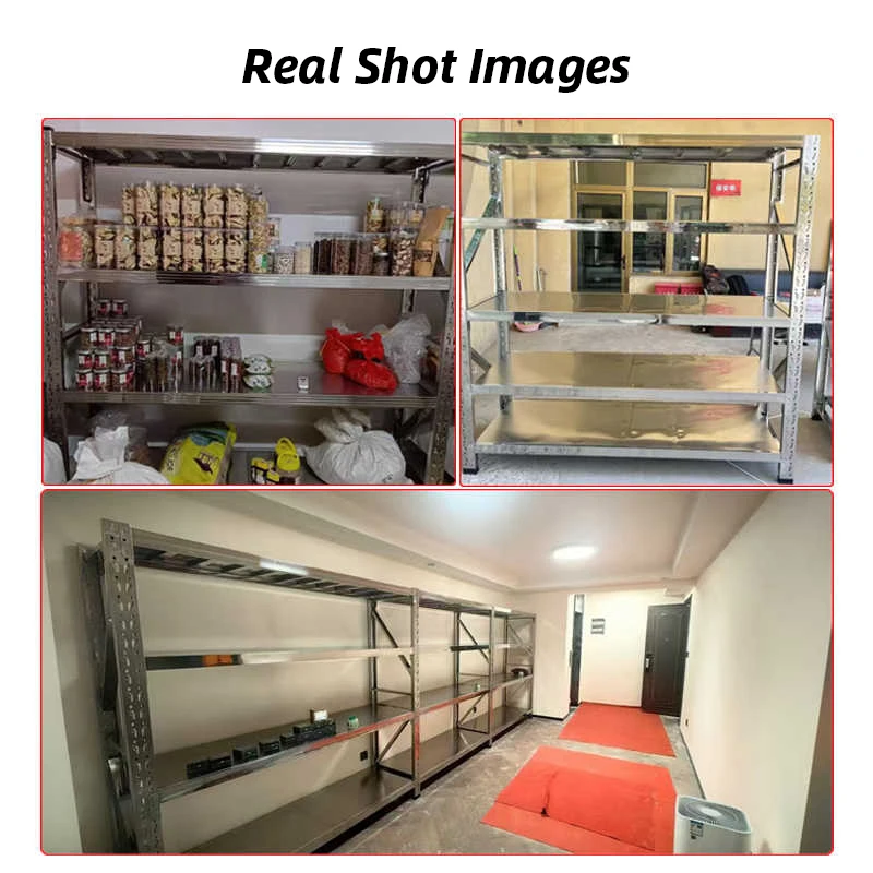 Multi Layer Stainless Steel Shelving Unit for Kitchen Garage and Commercial Storage
