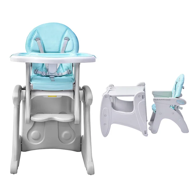 Children Baby Dining Table Rocking Chair Dual-Use Feeding Baby High Chair