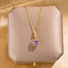 zirconi quadrati viola