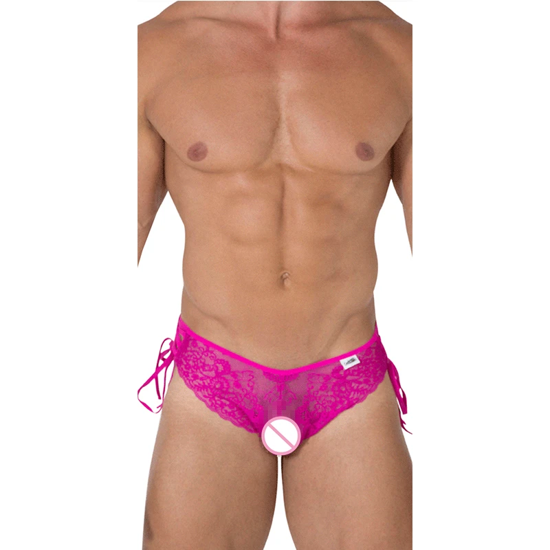 PATON FACTORY CUSTOM Custom Bugle Pouch the Side Lace up Thongs Men's Thong With Tie Gay Jockstrap Underwear Sexy Bikini