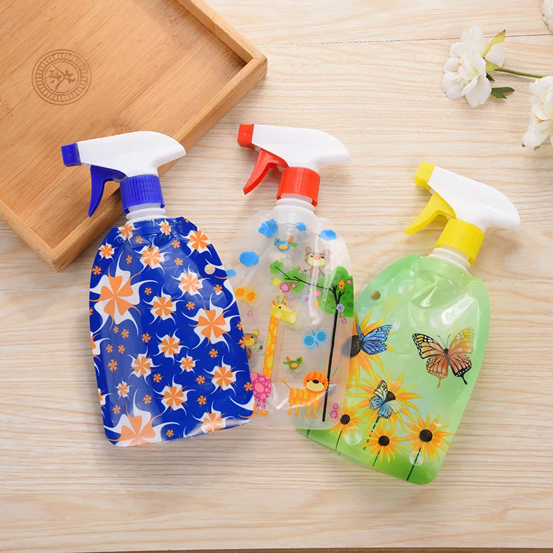 Stand up Doypack Spout Pouch Trigger Sprayer for Gardening Water Spray