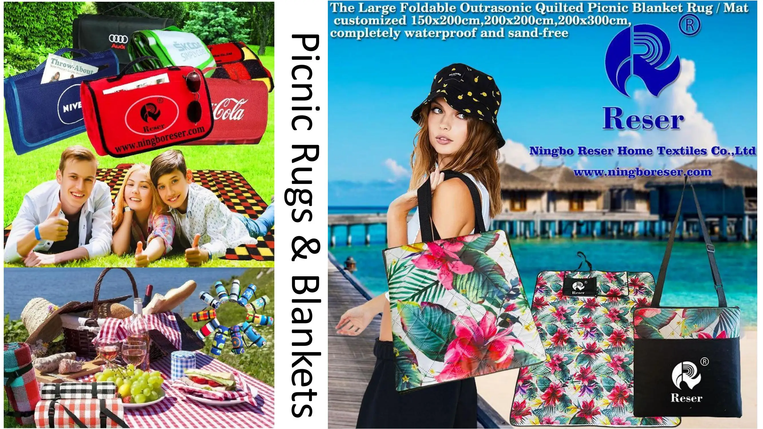 PP Handy Strap for Picnics RV Outings Weather-Resistant -Proof Beach Mat for Summer Accessory