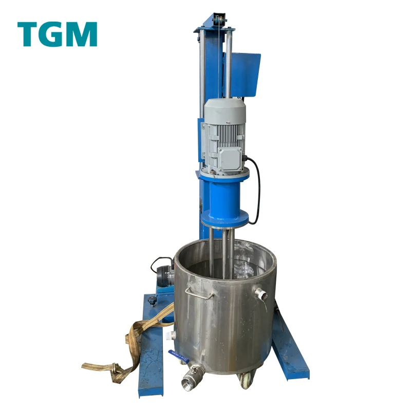 50L Electric Lifting Basket Mill for Pesticide Pigment with Small Grinding Cylinder