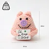 Purple nose pig i card