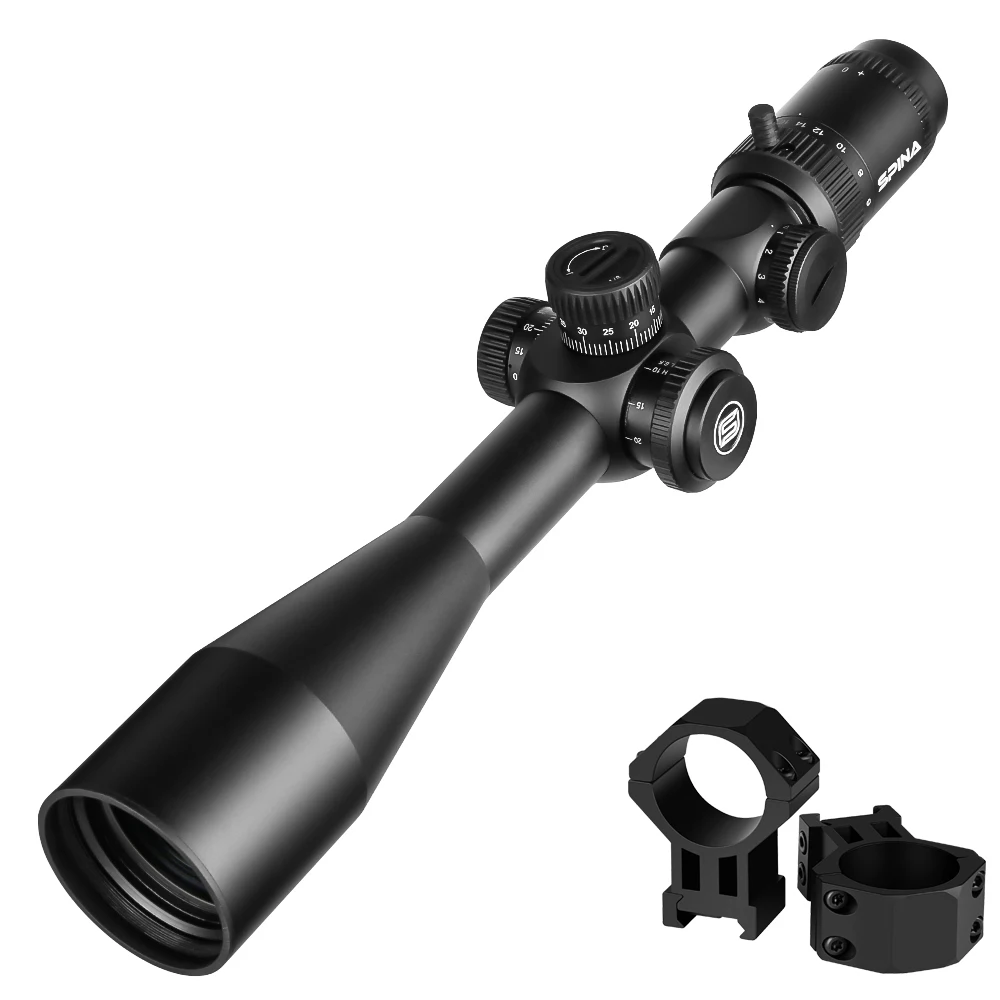 Vector Optics Lunette De Visée Fusil SPINA OPTICS 6-24x50E FFP II - Premier Plan Focal, Réticule Vector Optics Lunette De Visée Fusil SPINA OPTICS 6-24x50E FFP II - Premier Plan Focal, Réticule