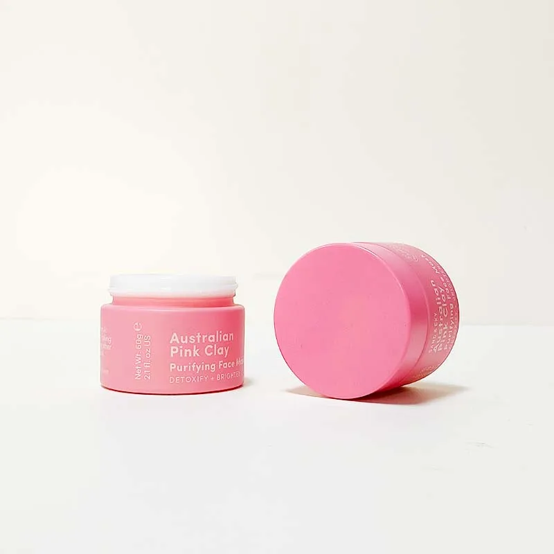 painting matte Frosted pink ceramic glass jar 15ml 20ml 30ml 50ml 100ml opal white glass cosmetic Face cream jar with Round lid