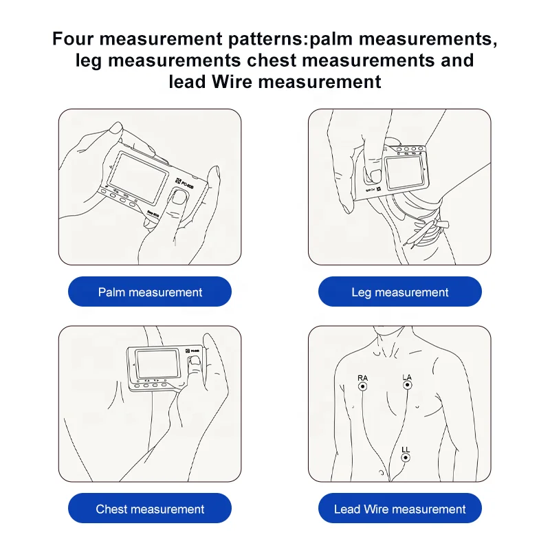 PC-80B Creative Bluetooth Heart Monitoring Electrocardiogram Portable Electrocardiograph Ecg Monitor Ekg Machine at Home