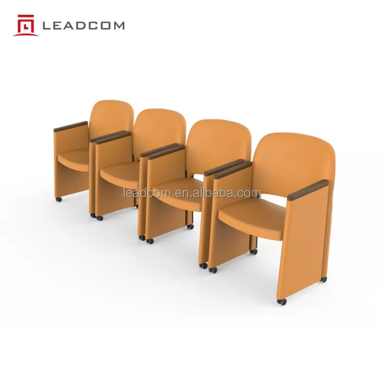 Leadcom L-M06 Flexible Foldable Auditorium Chair for School Lecture and Church for Sale