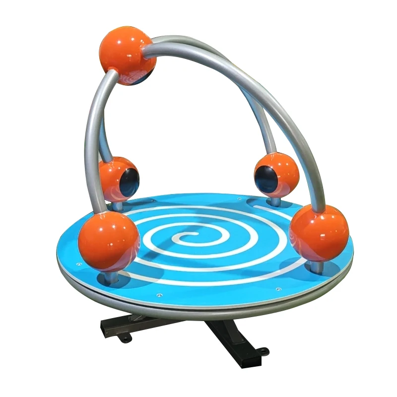 Wholesale Children's Outdoor Carousel Kindergarten Playground Equipment Game Rotating Seat Set