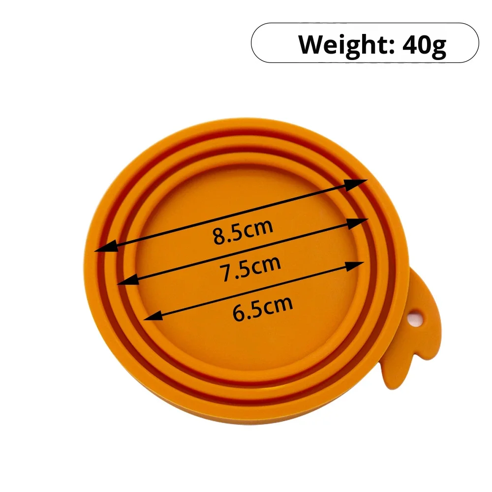 Pet Food Can Silicone Lid, Cute Airtight Seal Cover for Dog & Cat Food Storage, Reusable Eco-friendly Silicone Pet Supply manufacture