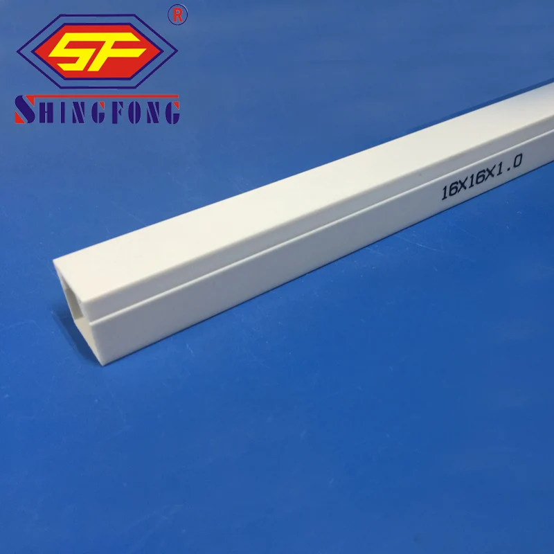 Electrical Pvc Square Cable Trunking 16x16 20x20 25x25 40x40 Pvc Cable ...